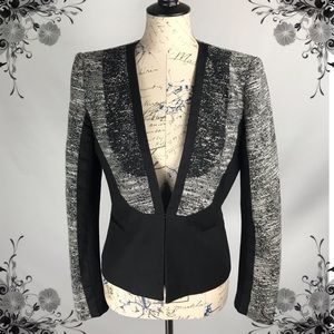 BCBGMaxAzria Dallin Blocked Tweed Jacket
